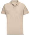 04502 Pulse SOL'S Unisex Pulse Twin Piqué Polo Shirt Linen colour image
